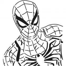 Spiderman stencil 8
