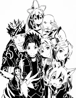 Sword art online stencil
