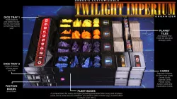 Twilight Imperium 4 + Prophecy of Kings Expansion Organizer