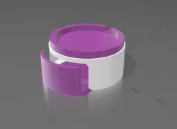 Universal round lamp support with drawer