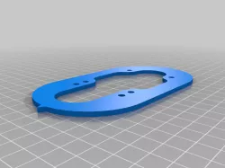 Universal Truck Drop - Through Mount Template STL with pointers
