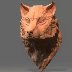 Wolf bust