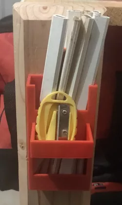 Woodworking pencil and sharpener holder
