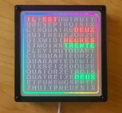 Word Clock (French)