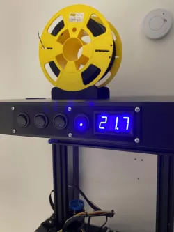 12v switch and thermometer mount frame for Lack