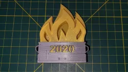 2020 Dumpster Fire LED Christmas Ornament