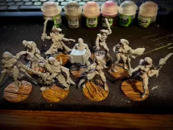 25mm Wood Bases