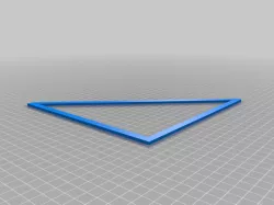 3D printer X-Y straight angle hardcore test triangle