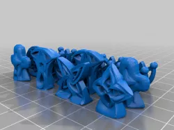 Abstract Chess Set