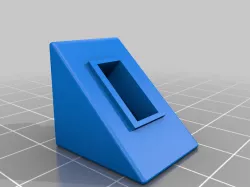Amiga 2000 hidden front panel switch holder
