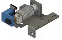 Anycubic Chiron original X-Carriage (3D model, STEP, Fusion360)