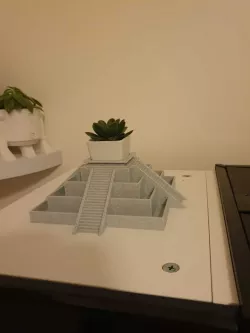 Aztec temple plant pot remix
