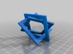 Brunnian Squares (impossible fidget)