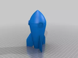 Cartoon Style Rocket