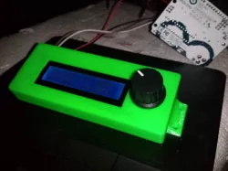 Case for LCD 16x2 with rotary encoder or potentiometer