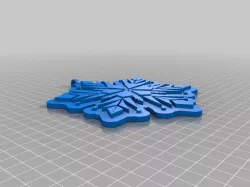 Christmas tree decoration snowflake 