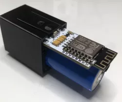 Completed ESP8266 WIFI button (with PCB, schematic, case)