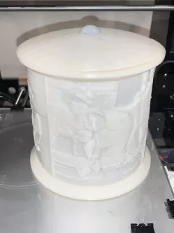 Cylindrical Lithophane Motion and Light Sensing Night Light