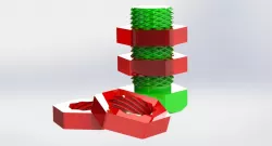 Double threaded bolt
