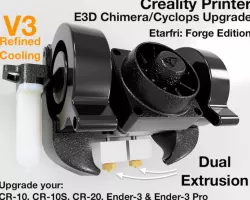 Dual Extrusion for Creality Printer - Chimera / Cyclops Mount