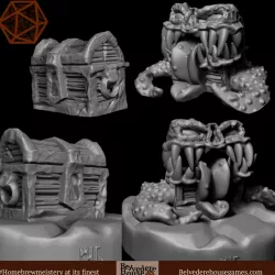 Dungeon Chest Mimic 28mm Support Free