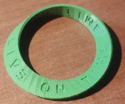 Engraved Mobius Strip (parametric)