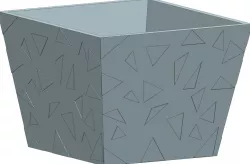 Flow Pot with triangle dekor 