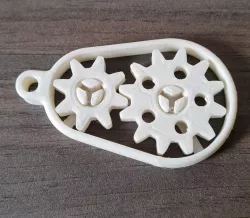 Gearbox Keychain with Loose Gears (fixt)
