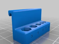 Hexagon socket wrench holder for pegboard