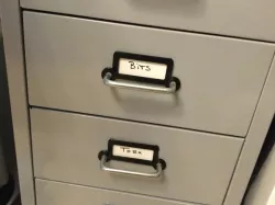 IKEA Helmer Labels