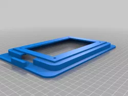 iPad 2 Mini wallmount with rounded corners and cable guide