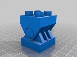 Large Interlocking Block Hinge Adapter