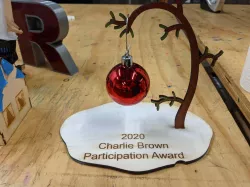 Laser Cut Charlie Brown Tree