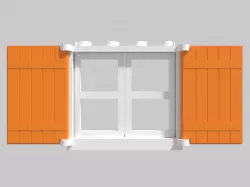 Lego compatible window shutters