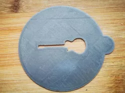 Les Paul milk foam printing stencil