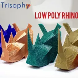 Low poly rhino