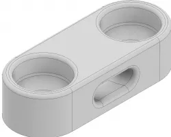 Low profile zip tie cable mount