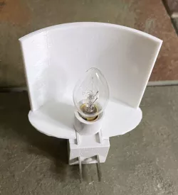 Nightlight clip for lithophane