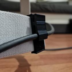 Meta Quest 3 USB-C cable holder by MarkG, Download free STL model