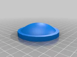 prototype planoconvex lens with a customisable lens curvature for being processee by the sacrificial coat & annealing salt method