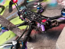Purple Goth FPV frame - 3D printable parts