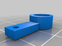 RC plane landing gear steering horn
