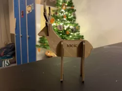 reindeer name tag card