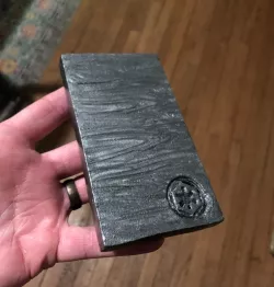Reverse MOLD of Beskar Steel with Damascus Pattern