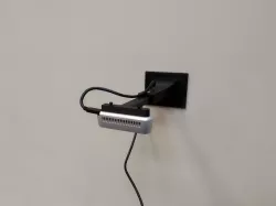 telescopic arm for wall-mounting a downward-facing Intel real-sense camera
