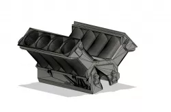 V8 Block for Steiner3D i4 engine