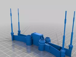 X-wing with movable wings in 7 STL files