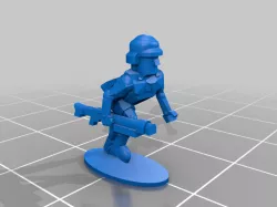 1-100 WW2 German Afrika Korps Infantry Charging