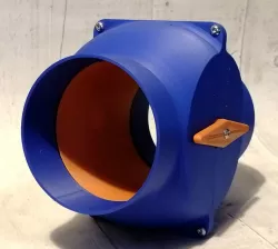 100mm Truncated Ball Valve Type Non-Clog Blast Gate for Workshop Dust Extraction Network