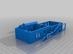 15mm scale buildings split for wargaming